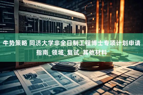 牛势策略 同济大学非全日制工程博士专项计划申请指南_领域_复试_其他材料