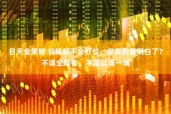日天金策略 说陈毅不会打仗，你真的看明白了？不谋全局者，不足以谋一域
